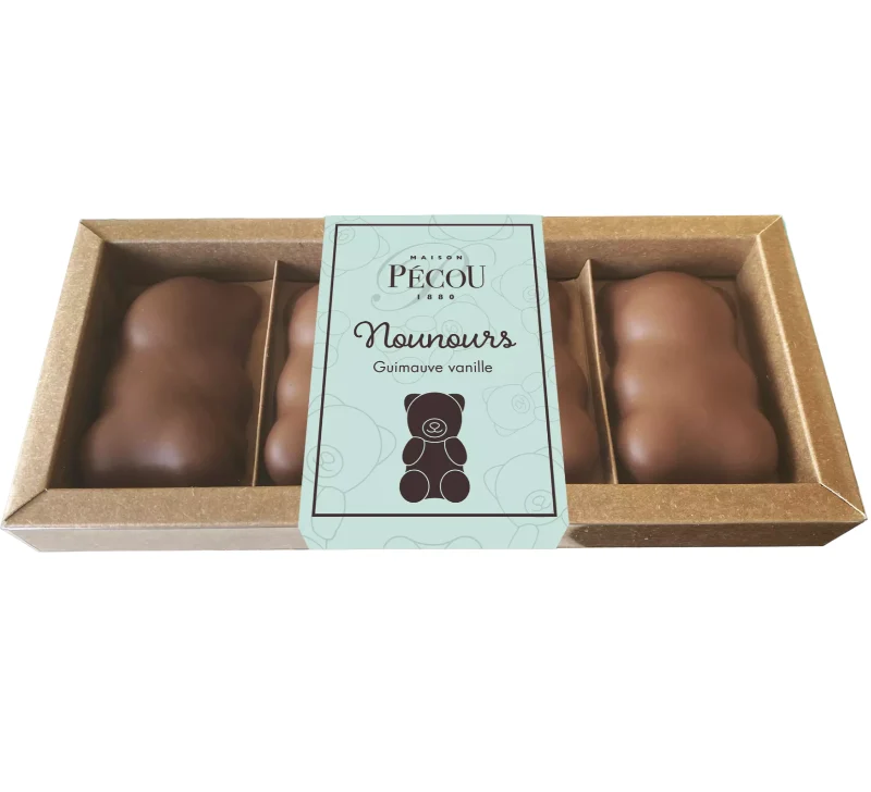 Oursons guimauve chocolat 100g Maison Pécou® 🇫🇷