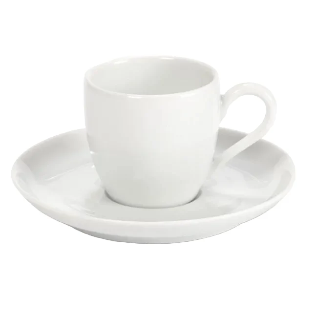 Tasse à café 9 cl avec soucoupe en porcelaine personnalisable 🇫🇷