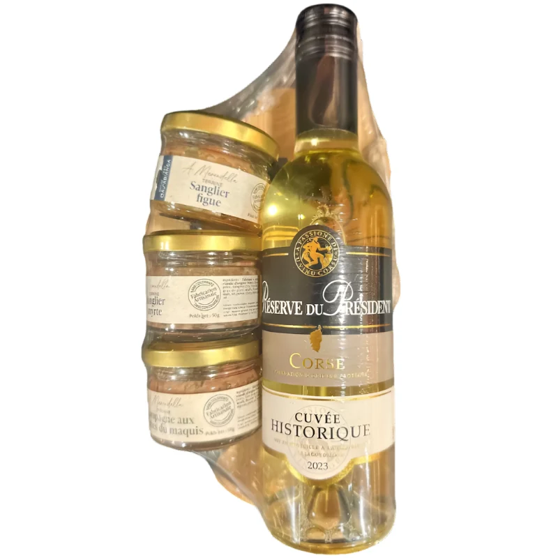 Coffret dégustation terrines et vin Corse Casabianca® 🇫🇷
