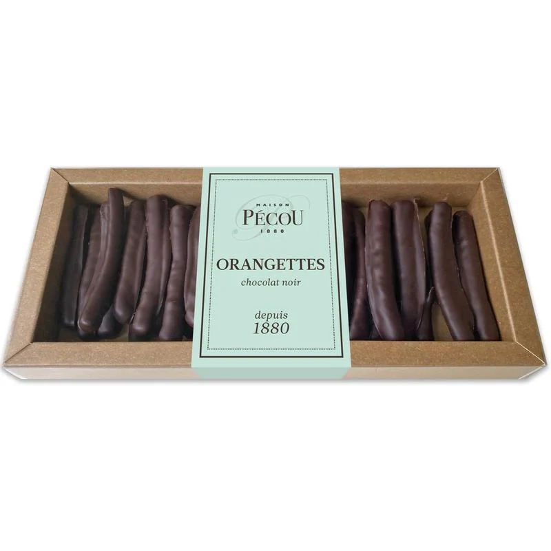 Orangettes confites au chocolat noir 150g Maison Pécou® 🇫🇷