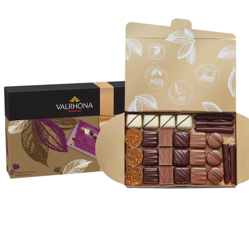 Ballotin assortie de 50 chocolats 465g Valrhona® 🇫🇷