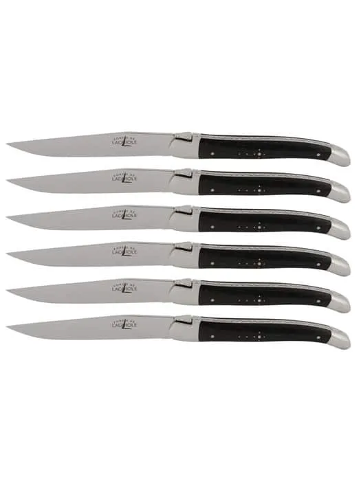 6 Couteaux de table Ébène - Forge de Laguiole