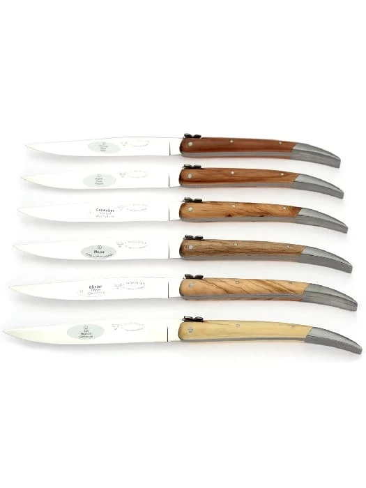 6 couteaux de table Bois de France - Laguiole en Aubrac