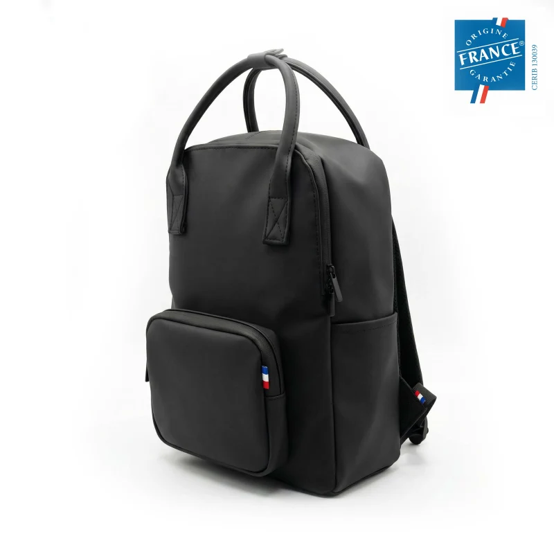 Sac à dos avec pochette détachable en PU recyclé personnalisable