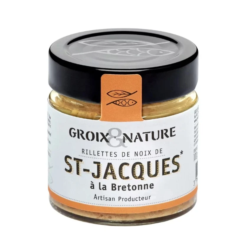 Rillettes de Noix de St Jacques à la Bretonne 100g Groix et Nature