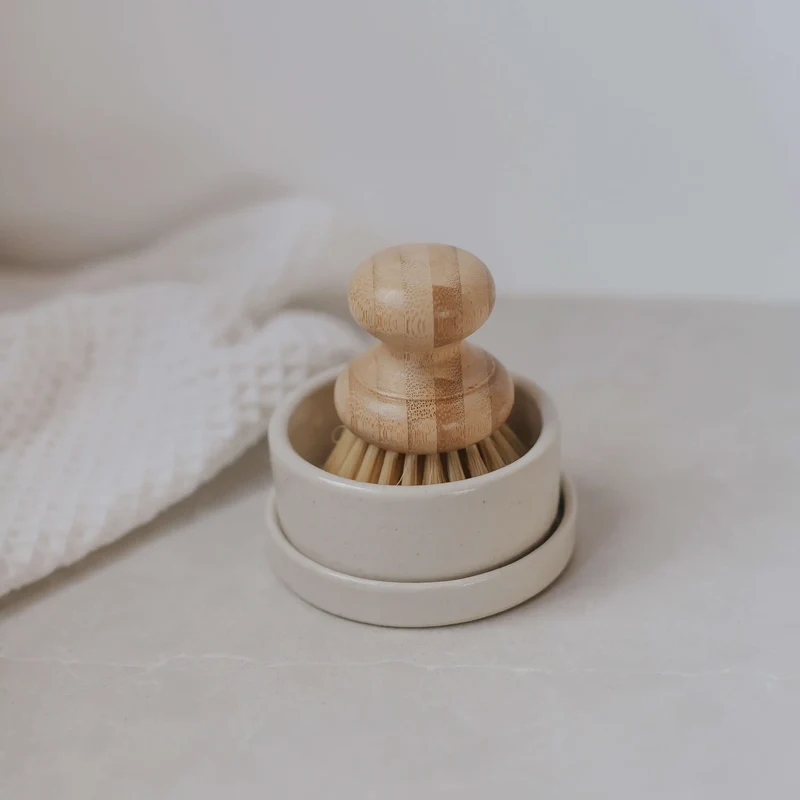 Porte-brosse égouttoir en céramique