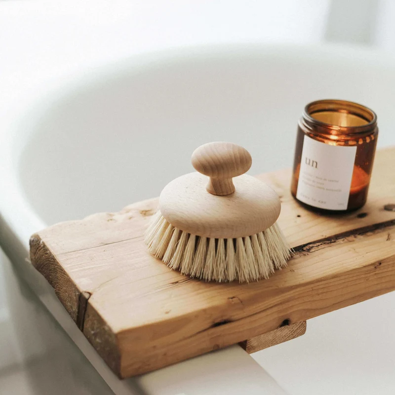 Brosse pour le corps en bois – Brossage à sec