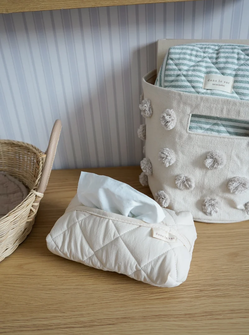 Étui à lingettes matelassé