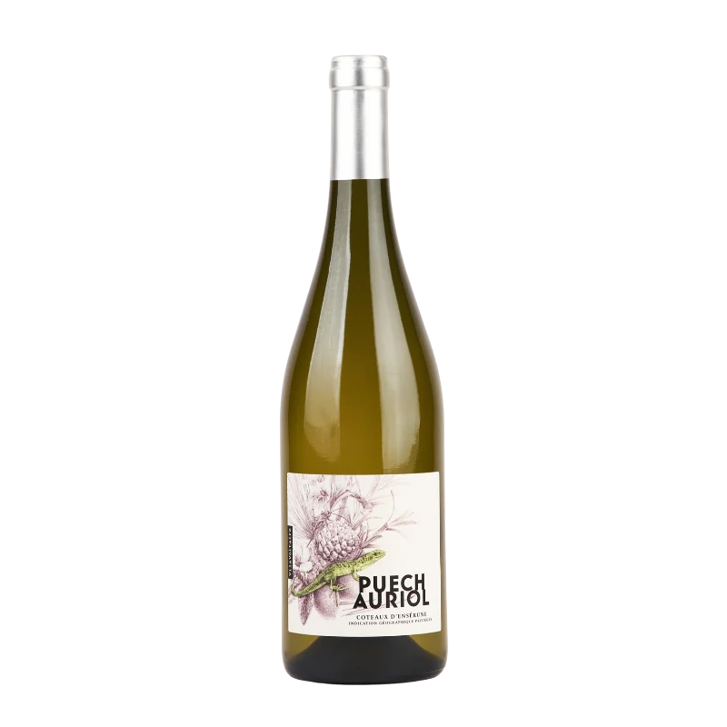 Vin blanc 80% Chardonnay VILA VOLTAIRE, PUECH AURIOL BLANC Coteaux d'Ensérune IGP • 2023 🇫🇷
