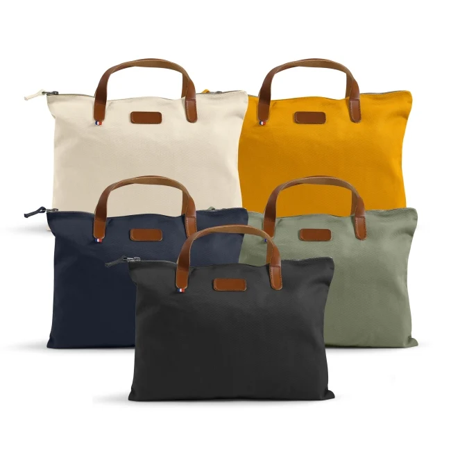 Sacoche weekend en coton bio 🌳 personnalisable 🇫🇷