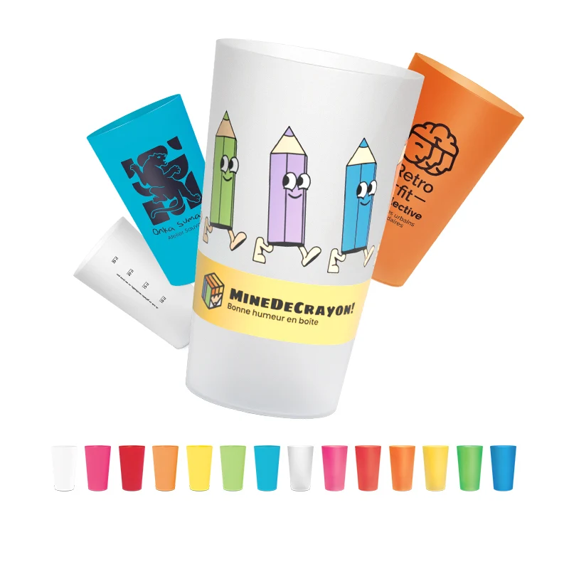 Gobelet en plastique réutilisable 30 cl personnalisable 🇫🇷