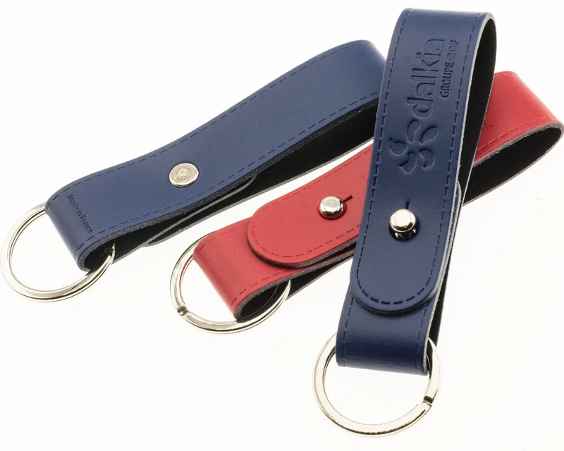 Porte-clés ceinture en cuir recyclé ♻️ personnalisé 🇫🇷
