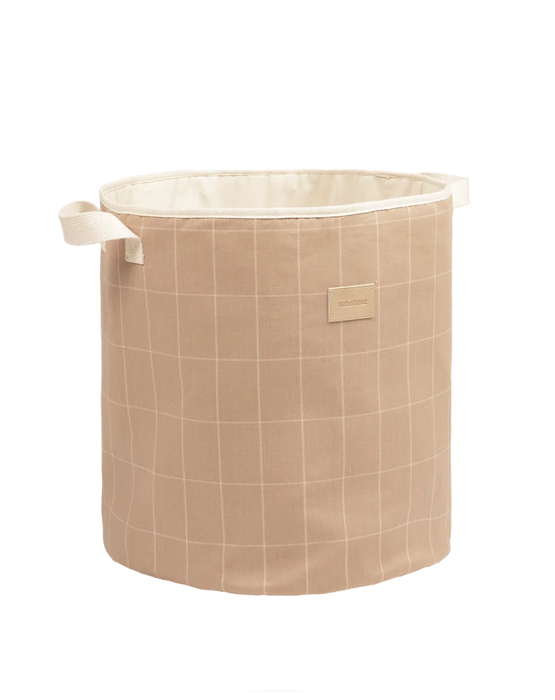 Panier de rangement Playground - Taupe Grid