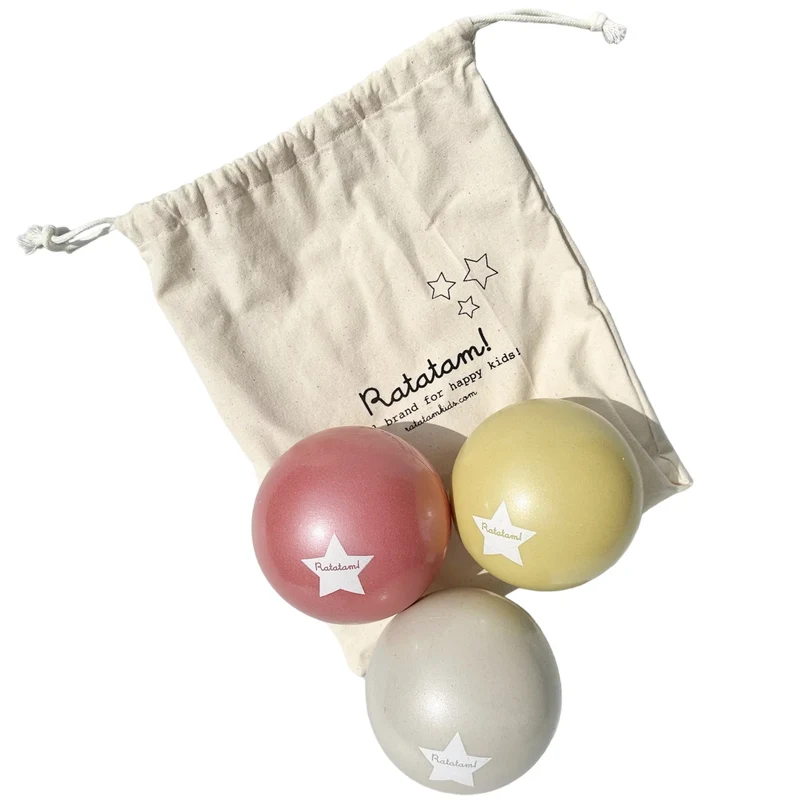 Lot de 3 ballons Vintages - 12 cm