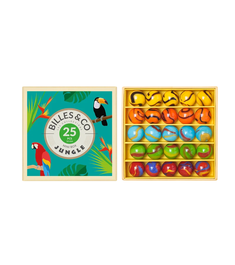 Coffret de 25 billes - Jungle