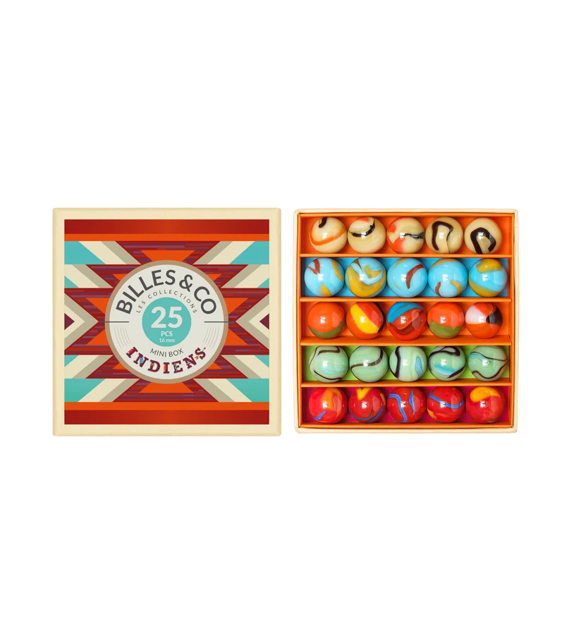 Coffret de 25 billes - Indiens