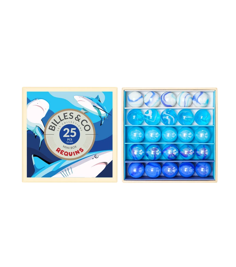 Coffret de 25 billes - Requins