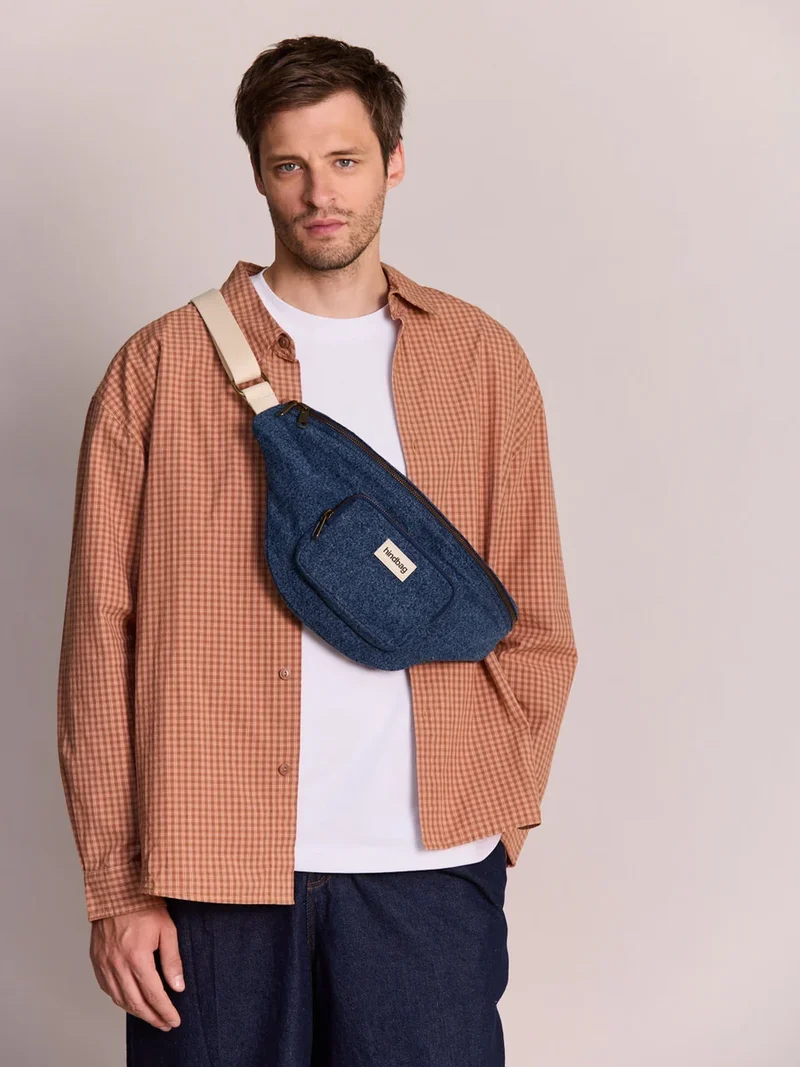 Sac banane Sofia denim bleu foncé