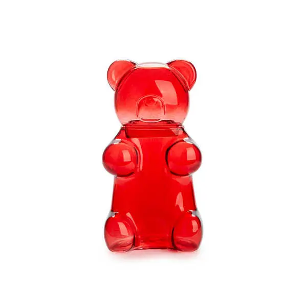 Sucrier Ourson en verre - Rouge