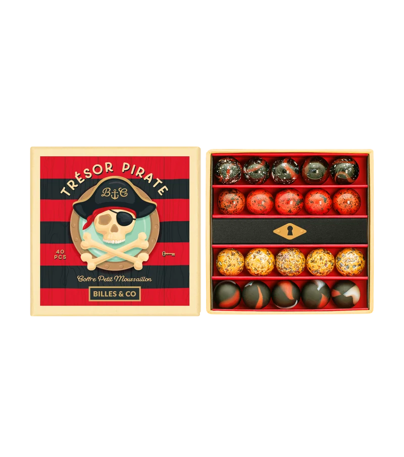 Coffret de 40 billes - Trésor Pirate