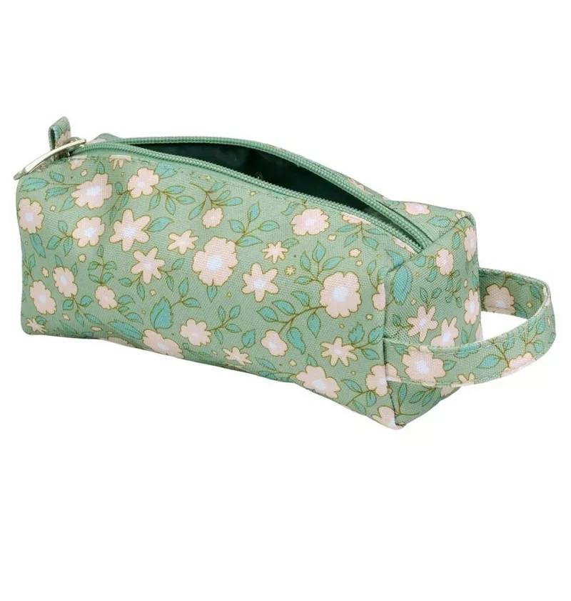 Trousse à crayons - Fleurs Sauge