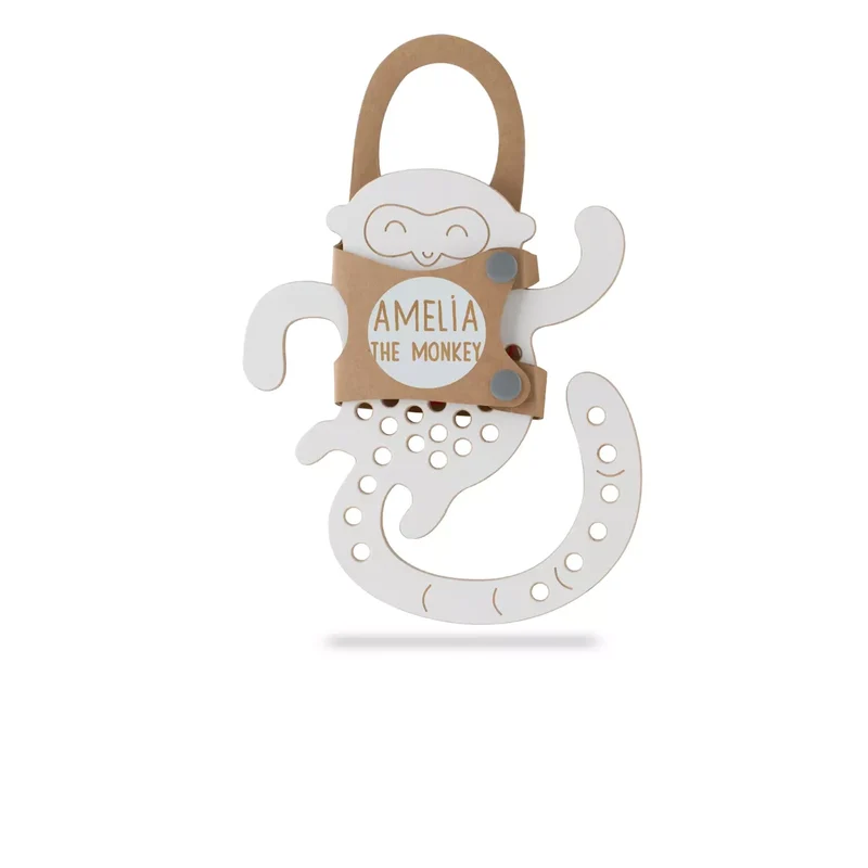 Jouet à lacer - Amélia le Singe