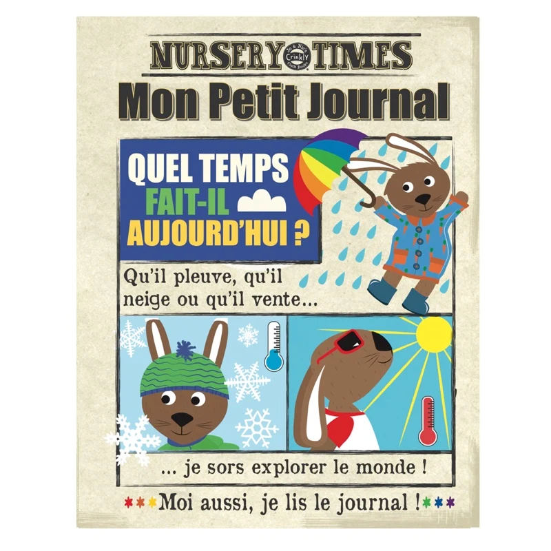 Livre bébé en tissu - La météo
