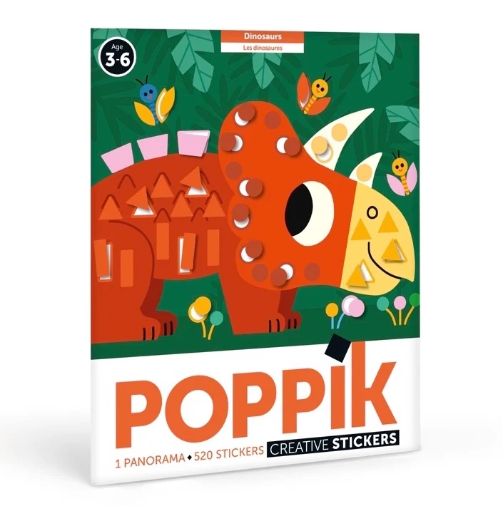 Poster Créatif Stickers Panorama - Les Dinosaures (3/6 ans - Spécial maternelle)