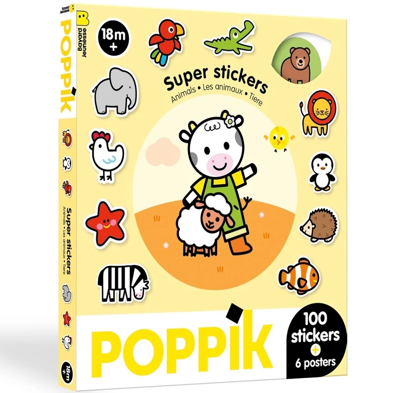 Box de Stickers Bébé - Les Animaux (+18 mois)