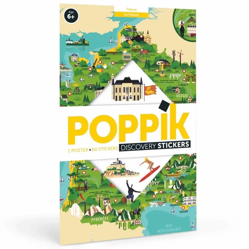 Poster Stickers - Carte de France (+6 ans)