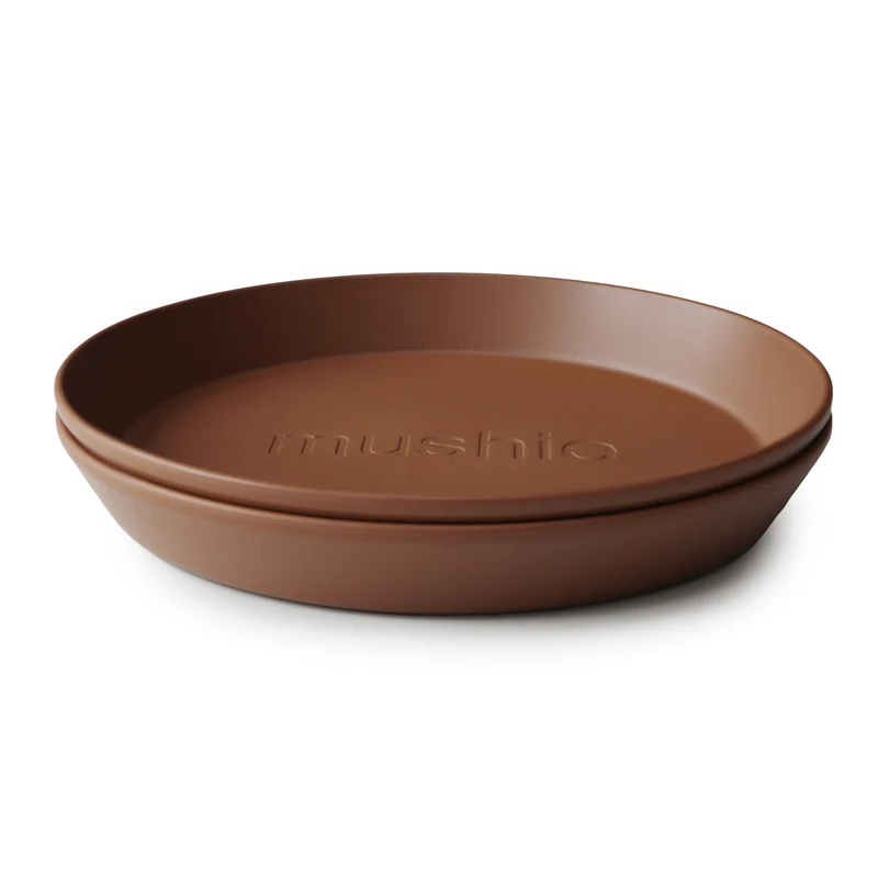 Lot d'assiettes rondes - Caramel
