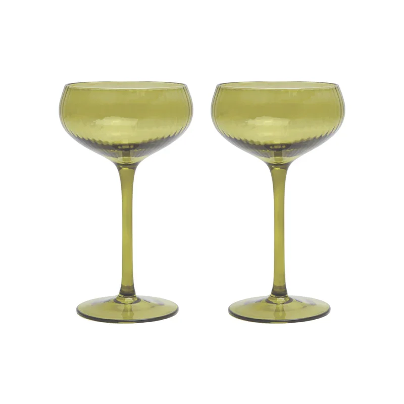 Verres à cocktail Lou - Olive (Set de 2)