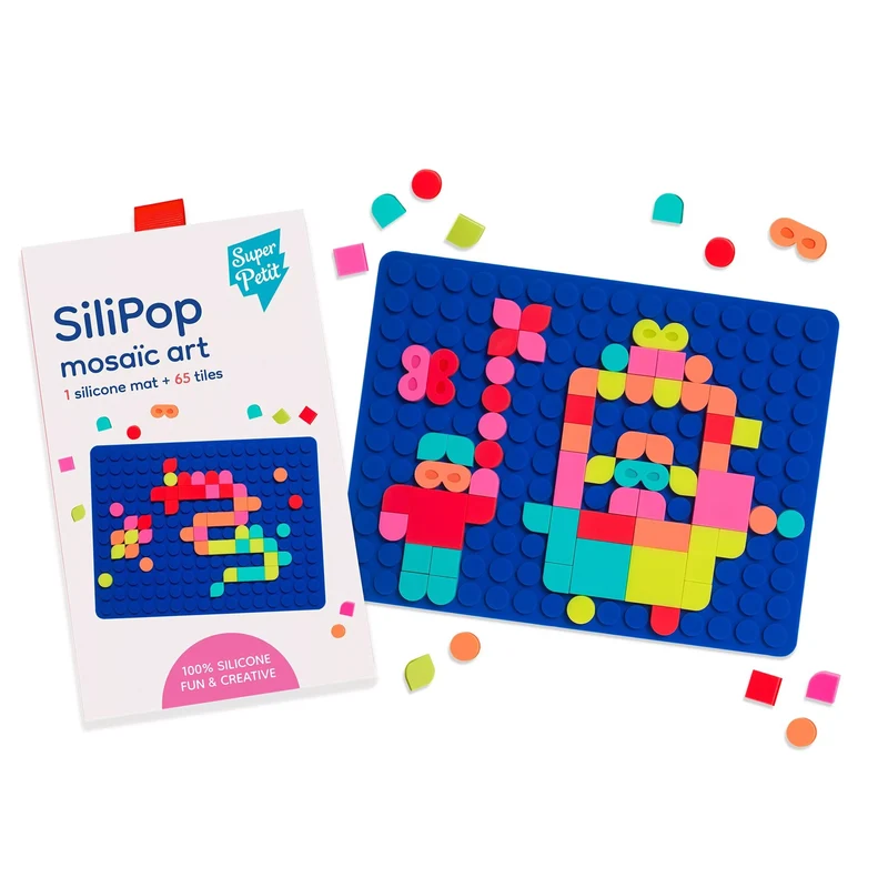 Silipop Bleu : Jeu créatif de Mosaïques à clipser