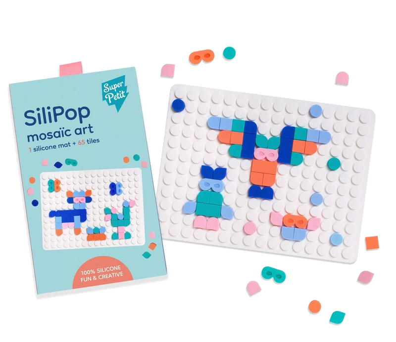 Silipop Blanc : Jeu créatif de Mosaïques à clipser
