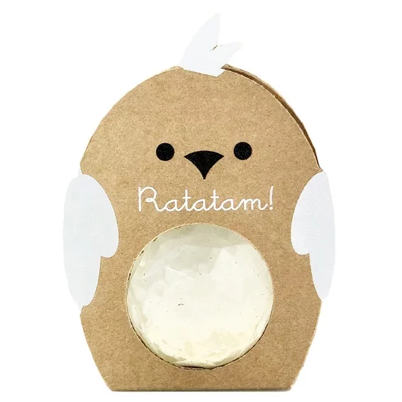 Balle rebondissante Oiseau - Paillettes Blanc