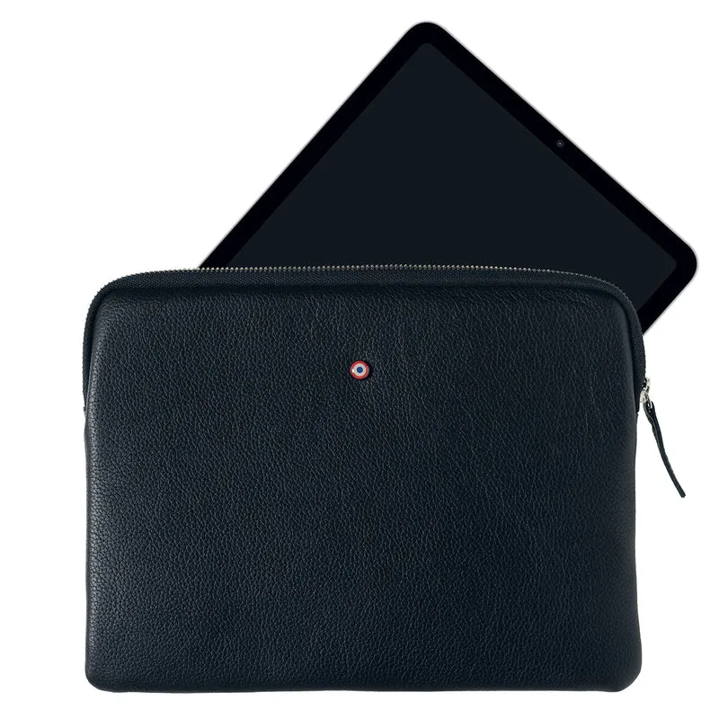 Pochette d'Ipad GUILLAUME en cuir grainé Larmorie® 🇫🇷