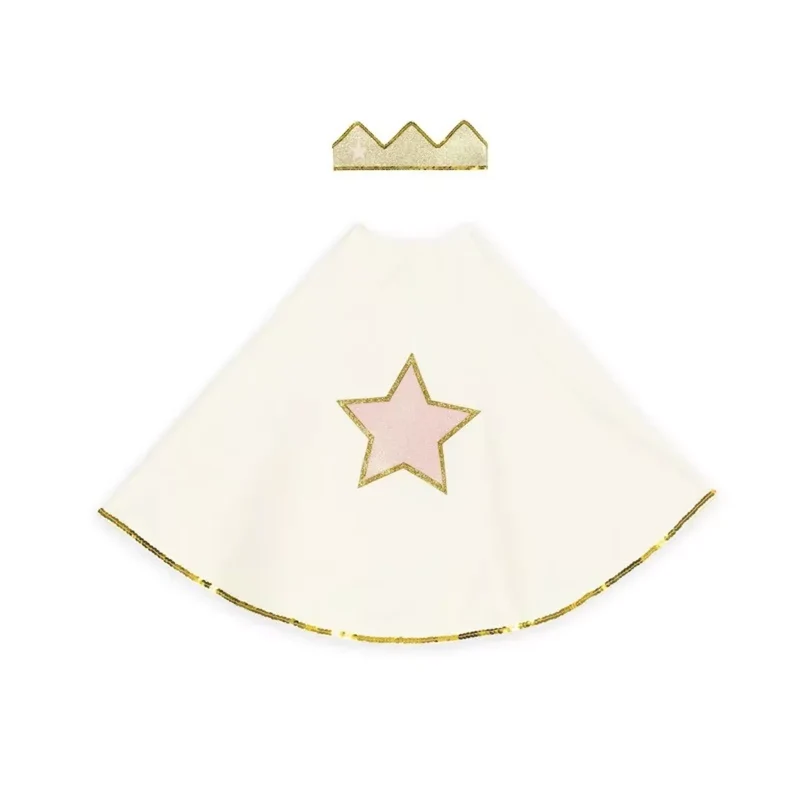 Déguisement - Set Cape & Couronne or