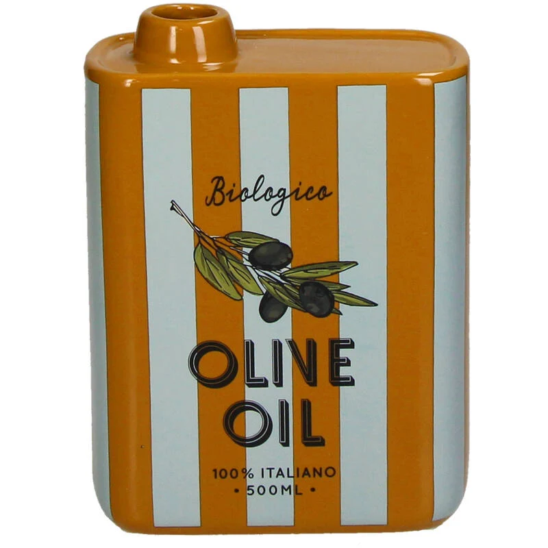 Vase en Faïence - Huile d'Olive Biologique Rayures