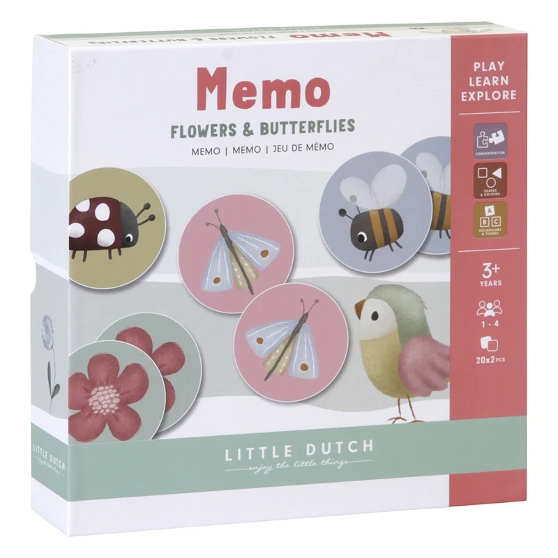 Mémo Flowers & Butterflies