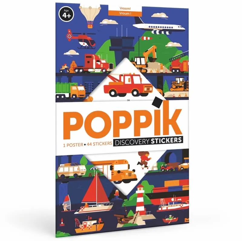 Poster Stickers - Les Véhicules (+4 ans)