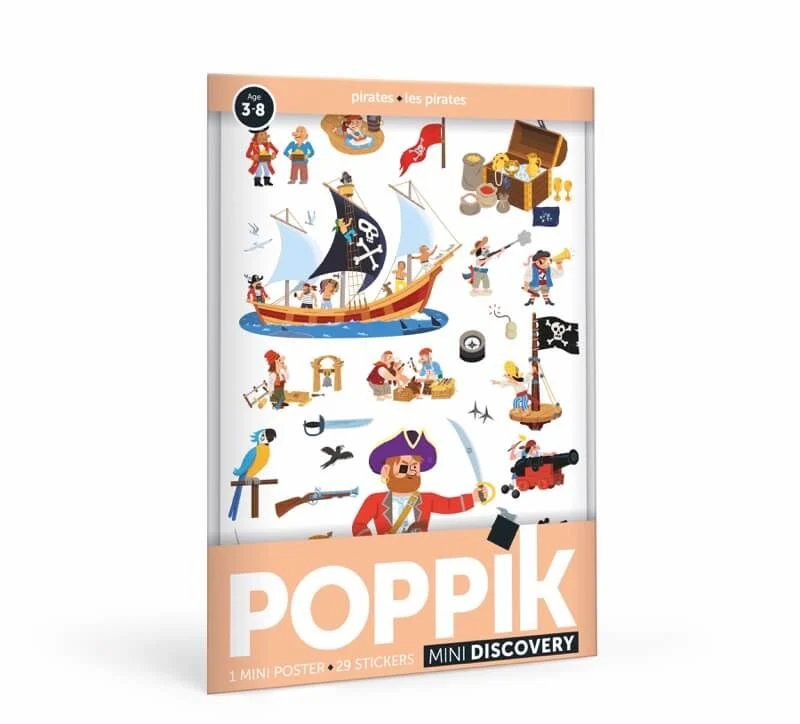Affichette Stickers - Pirates (3/8 ans)