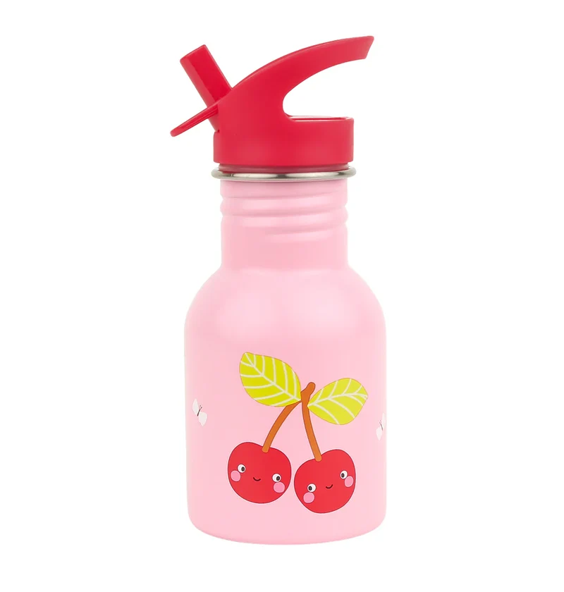 Petite Gourde Acier Inoxydable Happy Cherry