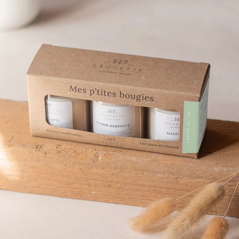 Coffret bougies parfumées - L'heure du thé