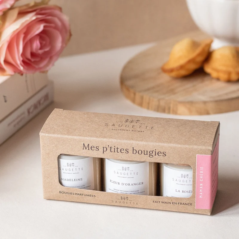 Coffret bougies parfumées - Maman Chérie