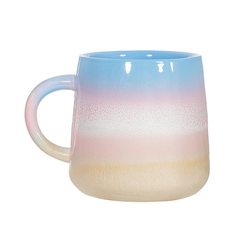 Mug en Céramique - Pastel Ombre Bleu & Rose