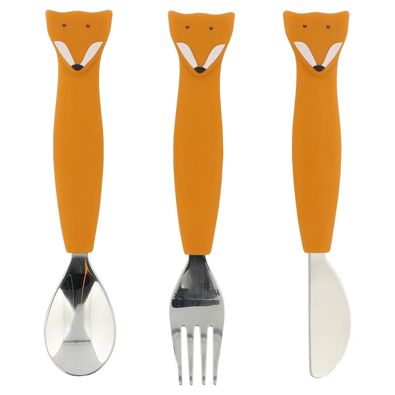 Lot de Couverts Métal et Silicone - Mr. Fox