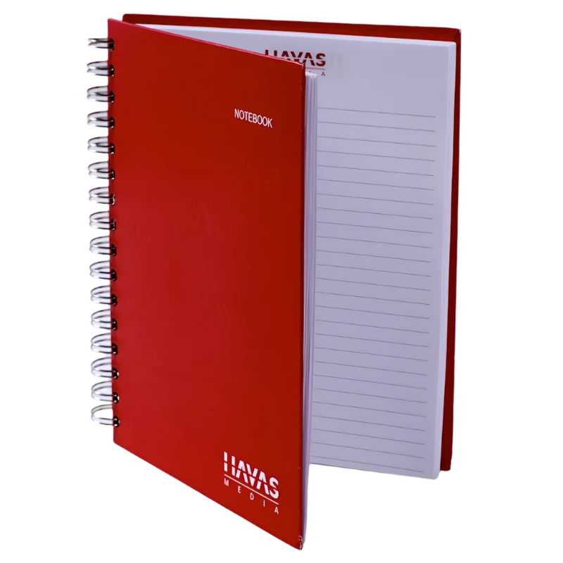 Carnet de notes A5 spirales couverture rigide personnalisé impression quadri 🇫🇷