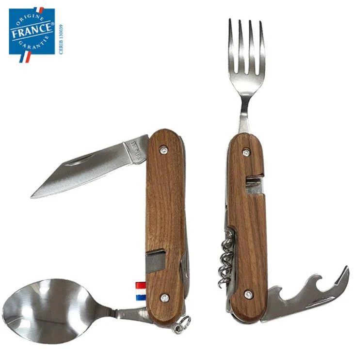 Couteau multi-fonction en bois personnalisable 🇫🇷