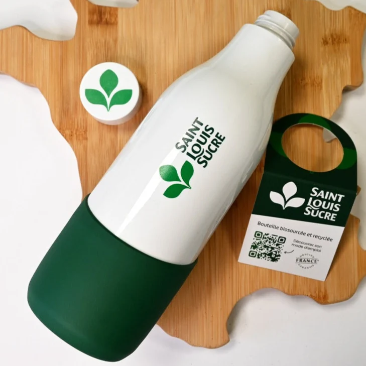 Gourde isotherme 50cl en PET Biosourcé ♻️ personnalisée 🇫🇷