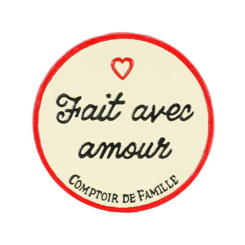 Dessous de Plat en Fonte "Fait avec Amour"